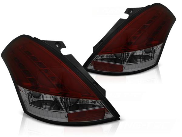 LED Lightbar Rückleuchten für Suzuki Swift IV (FZ, NZ) Bj. 10-17 Rot/Smoke